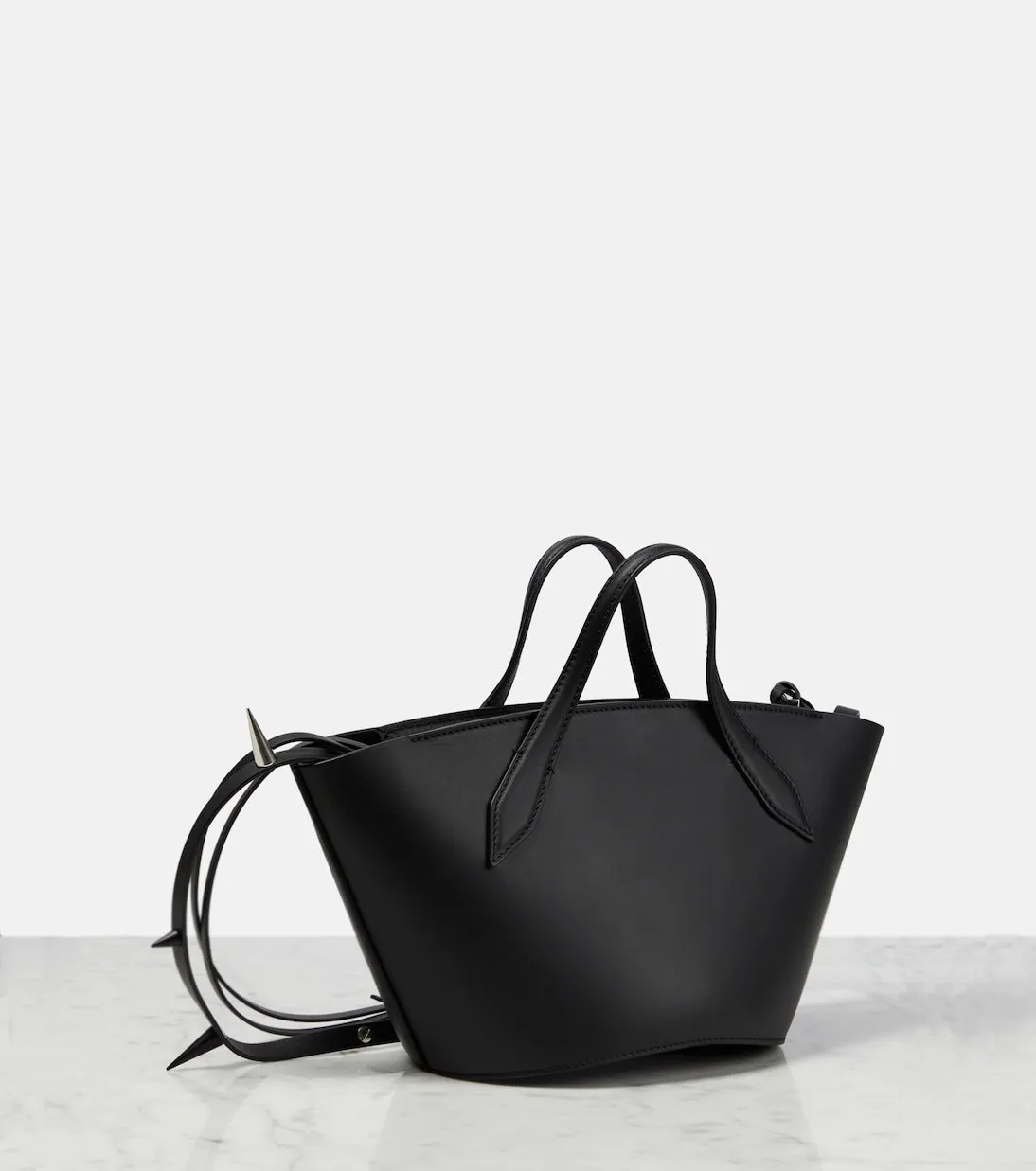 Acne Studios Leather Crossbody Bag, Black