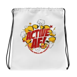 Active AF Animated Drawstring bag