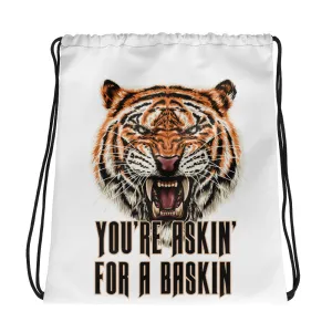 Bag - Askin' for a Baskin Tiger Drawstring
