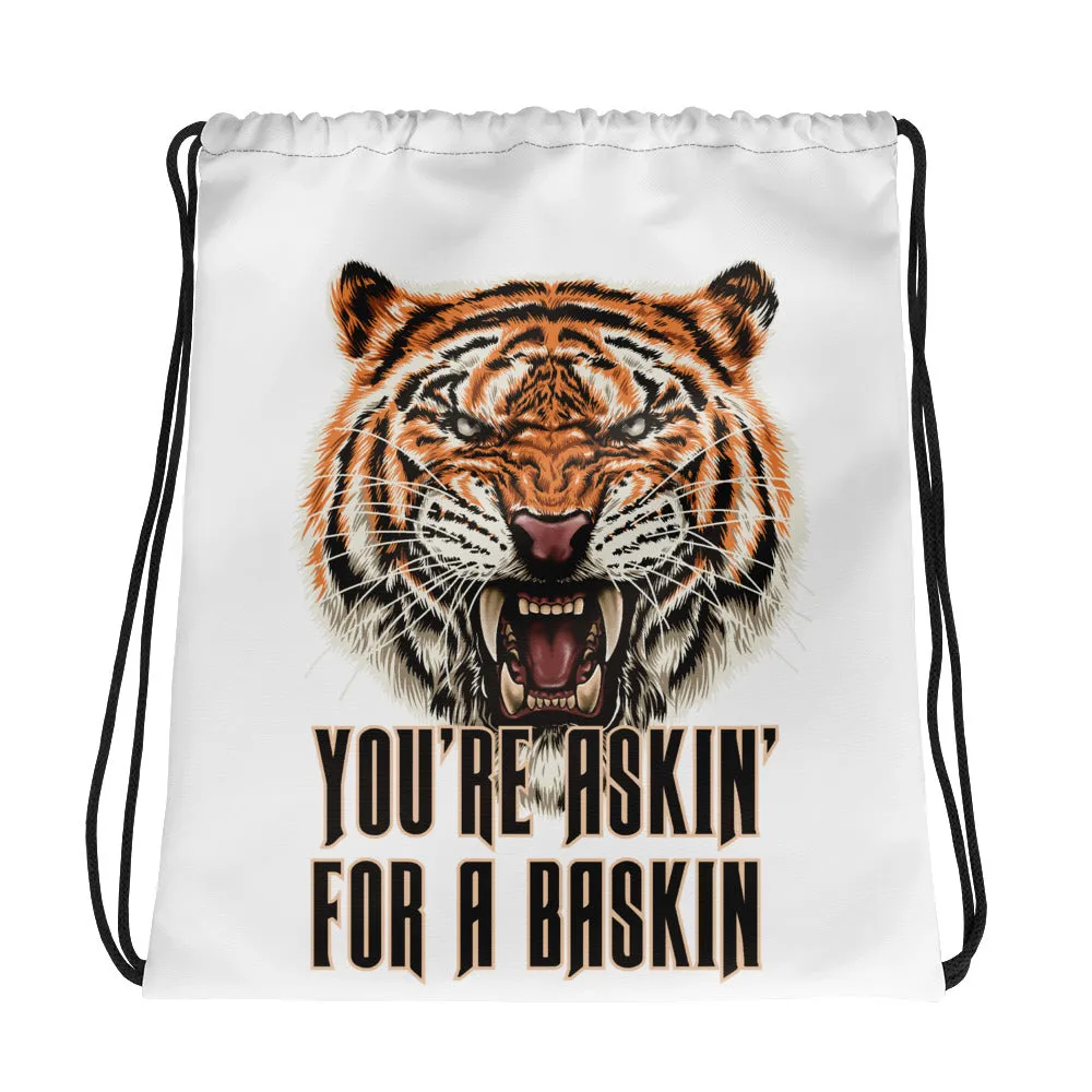 Bag - Askin' for a Baskin Tiger Drawstring