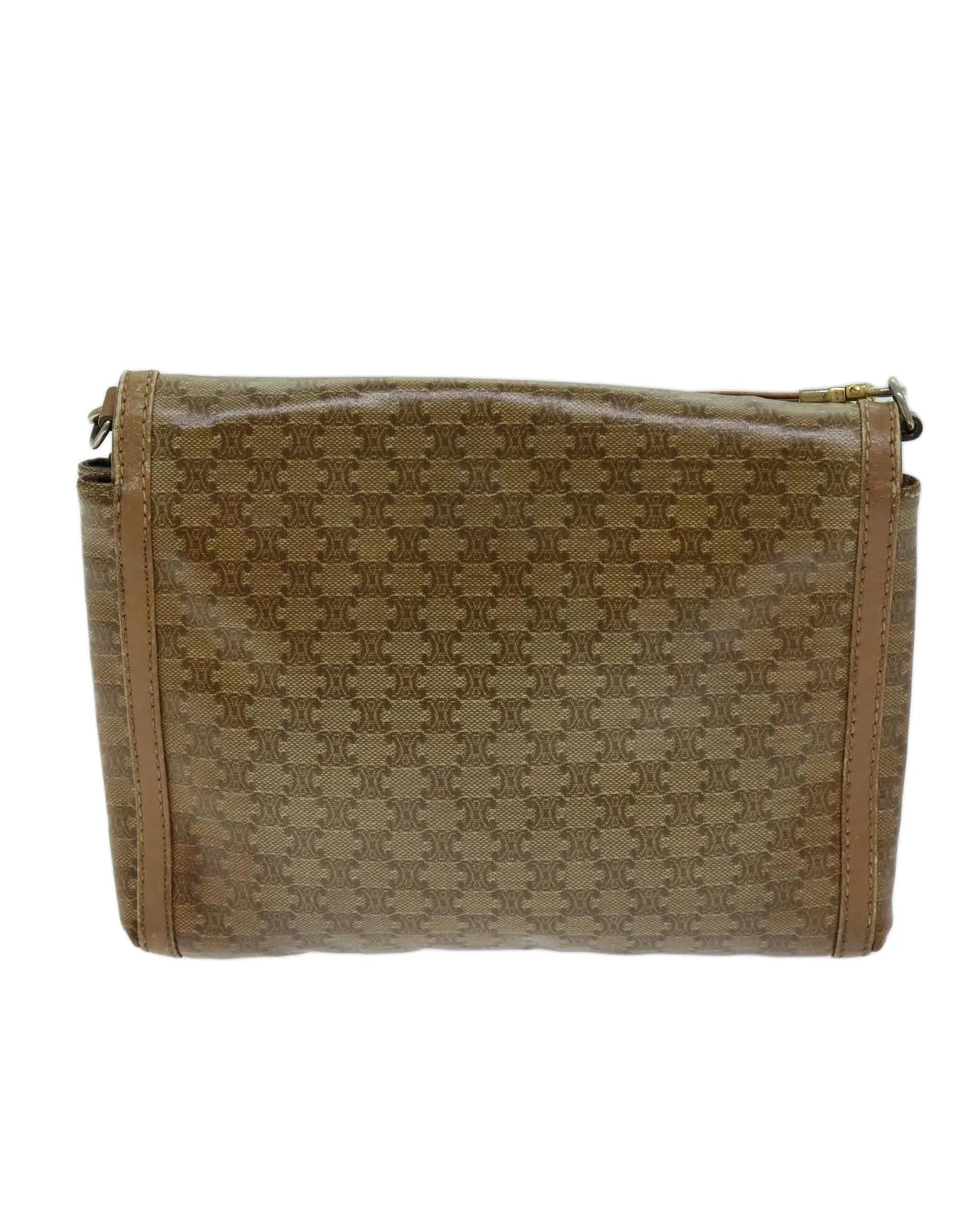 Beige Macadam Canvas Shoulder Bag with 55cm Drop