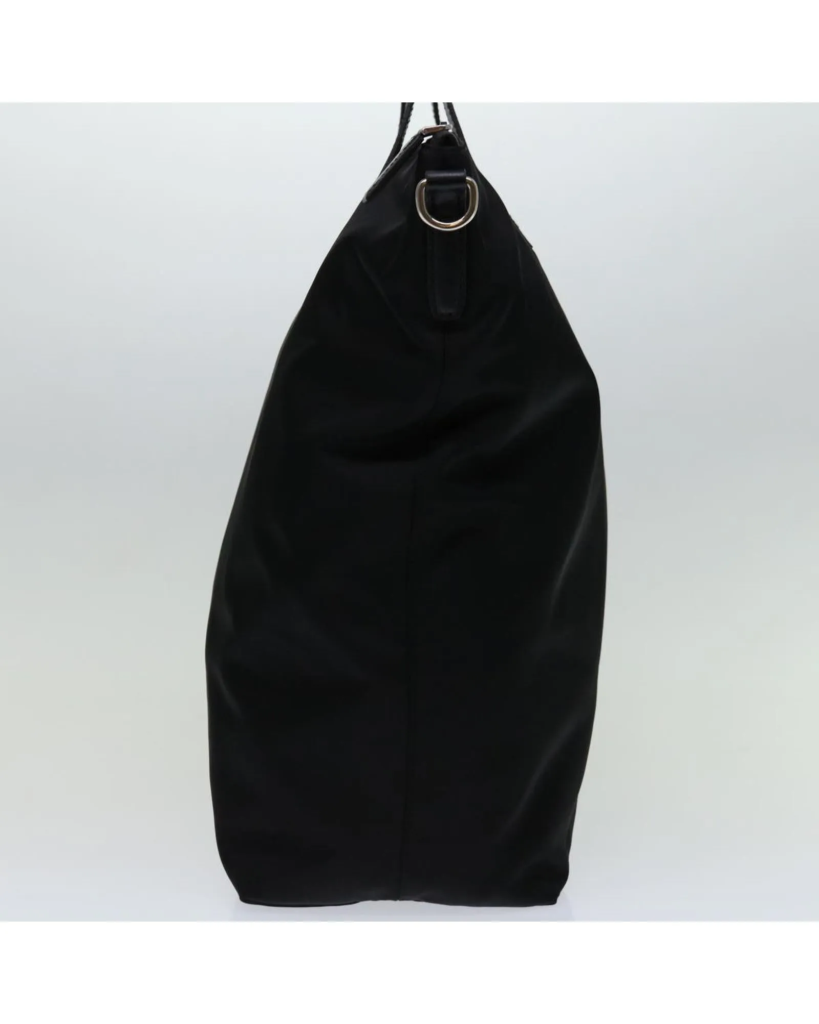 Black Nylon Shoulder Bag with Adjustable Strap by Prada