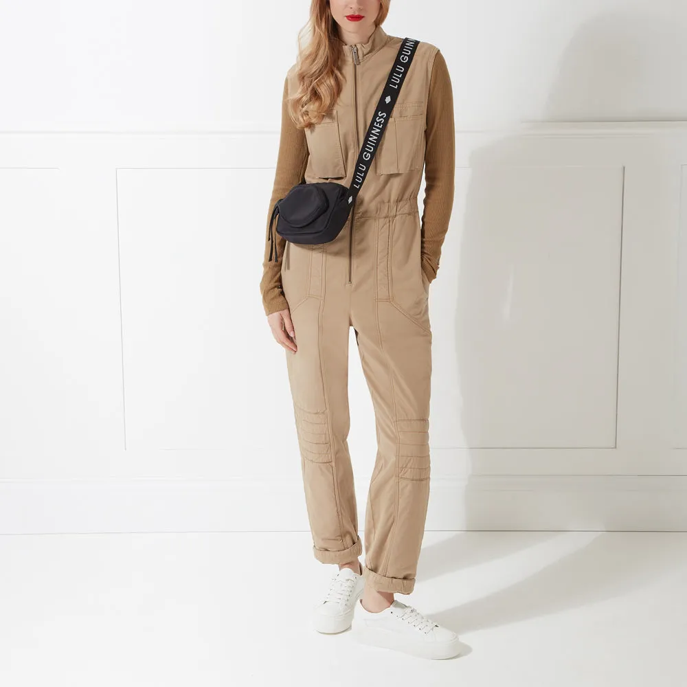 BLACK PAM CROSSBODY BAG