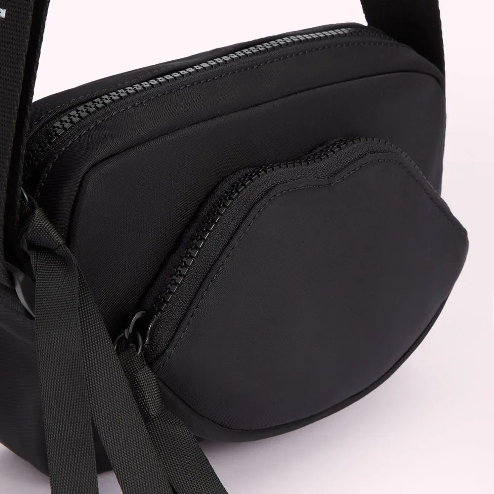 BLACK PAM CROSSBODY BAG