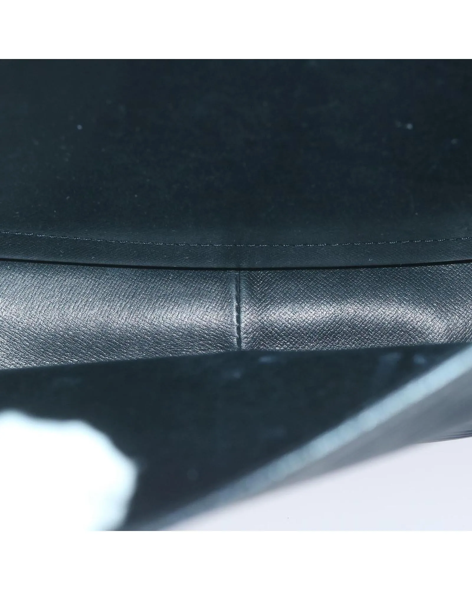 Blue Epi Leather Shoulder Bag with Adjustable Strap