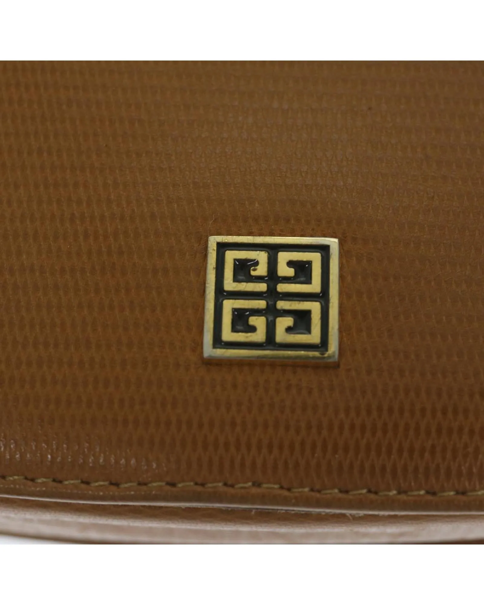 Brown Leather Givenchy Shoulder Bag - C Rank