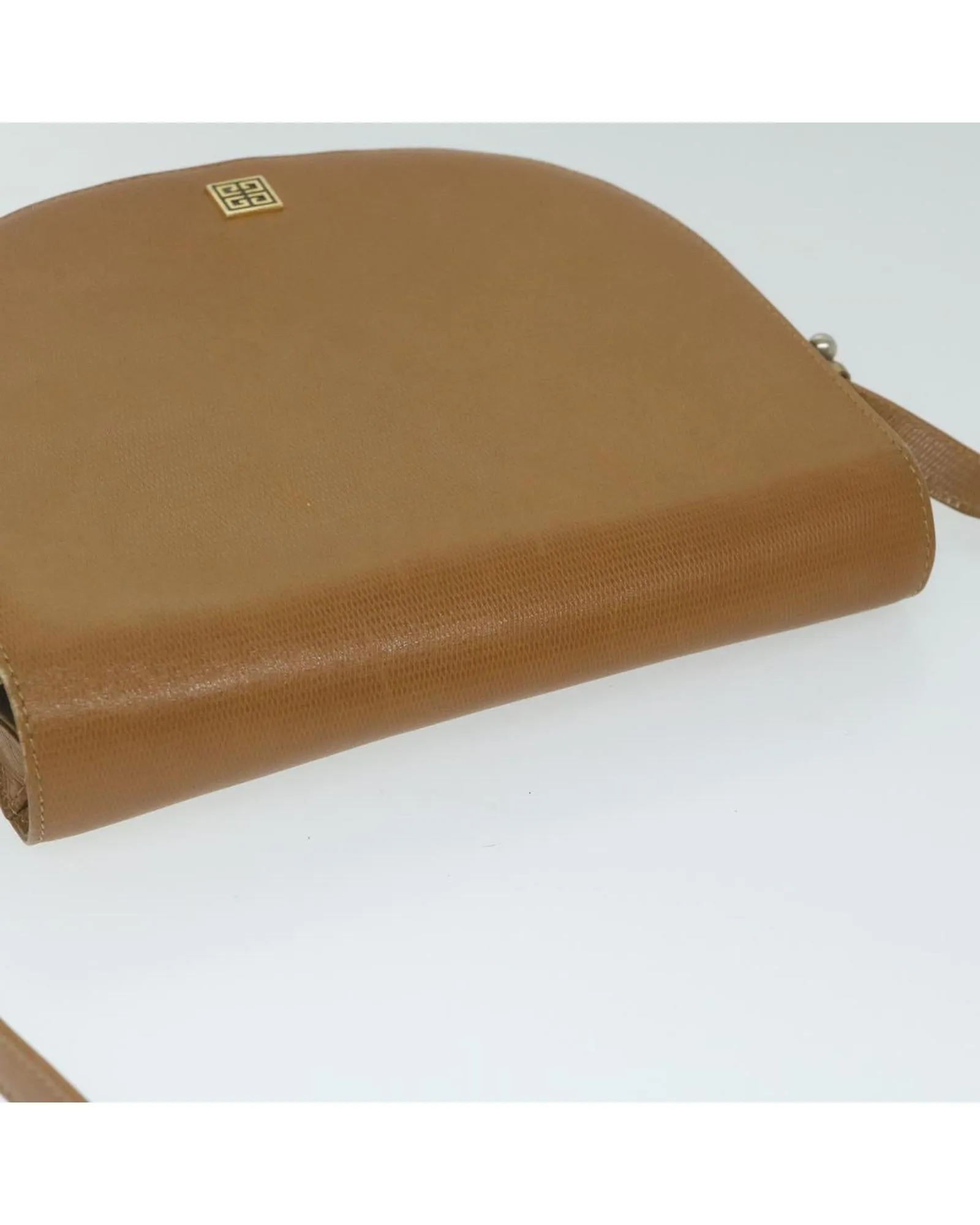 Brown Leather Givenchy Shoulder Bag - C Rank