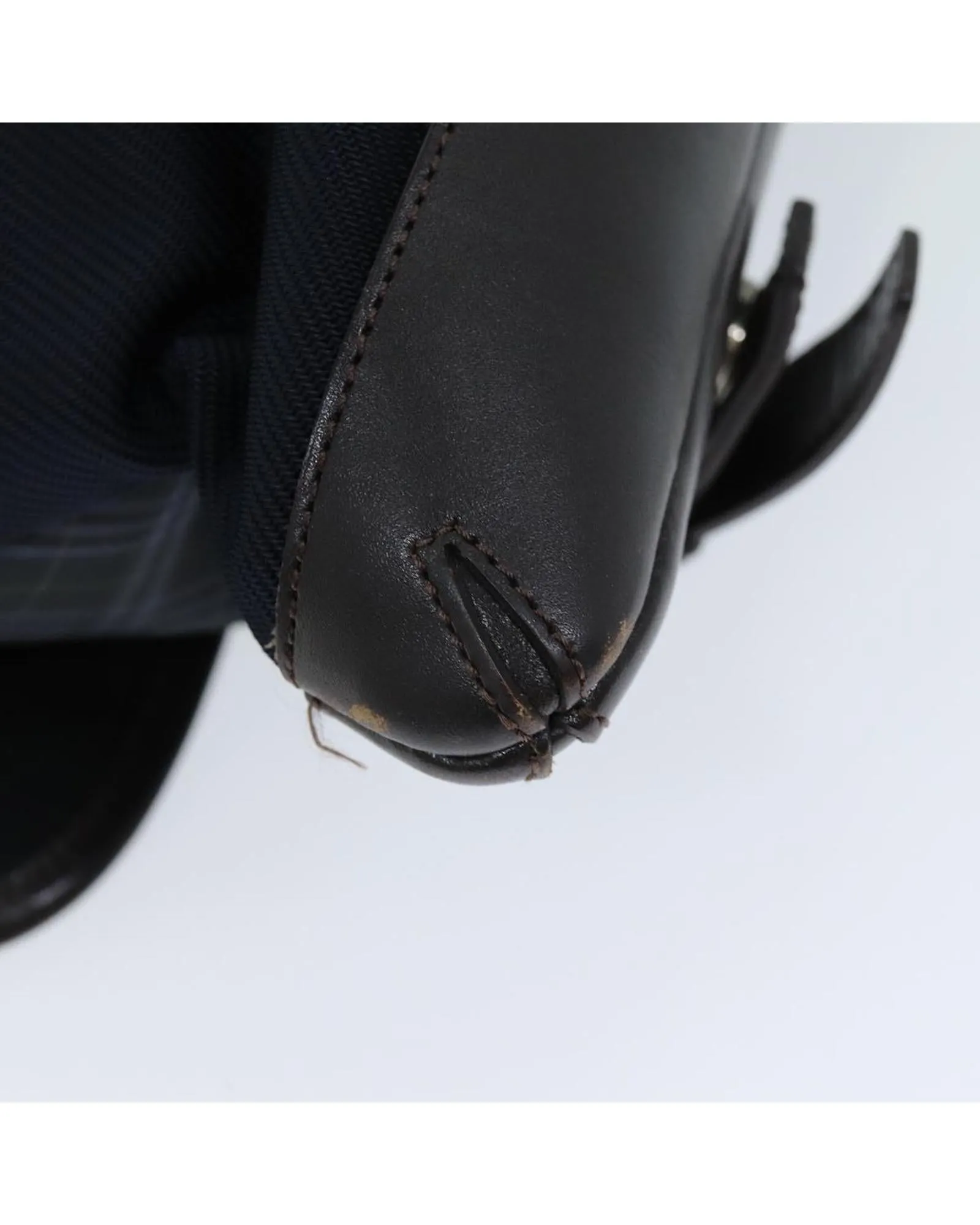 Canvas Navy Shoulder Bag with Adjustable Strap
