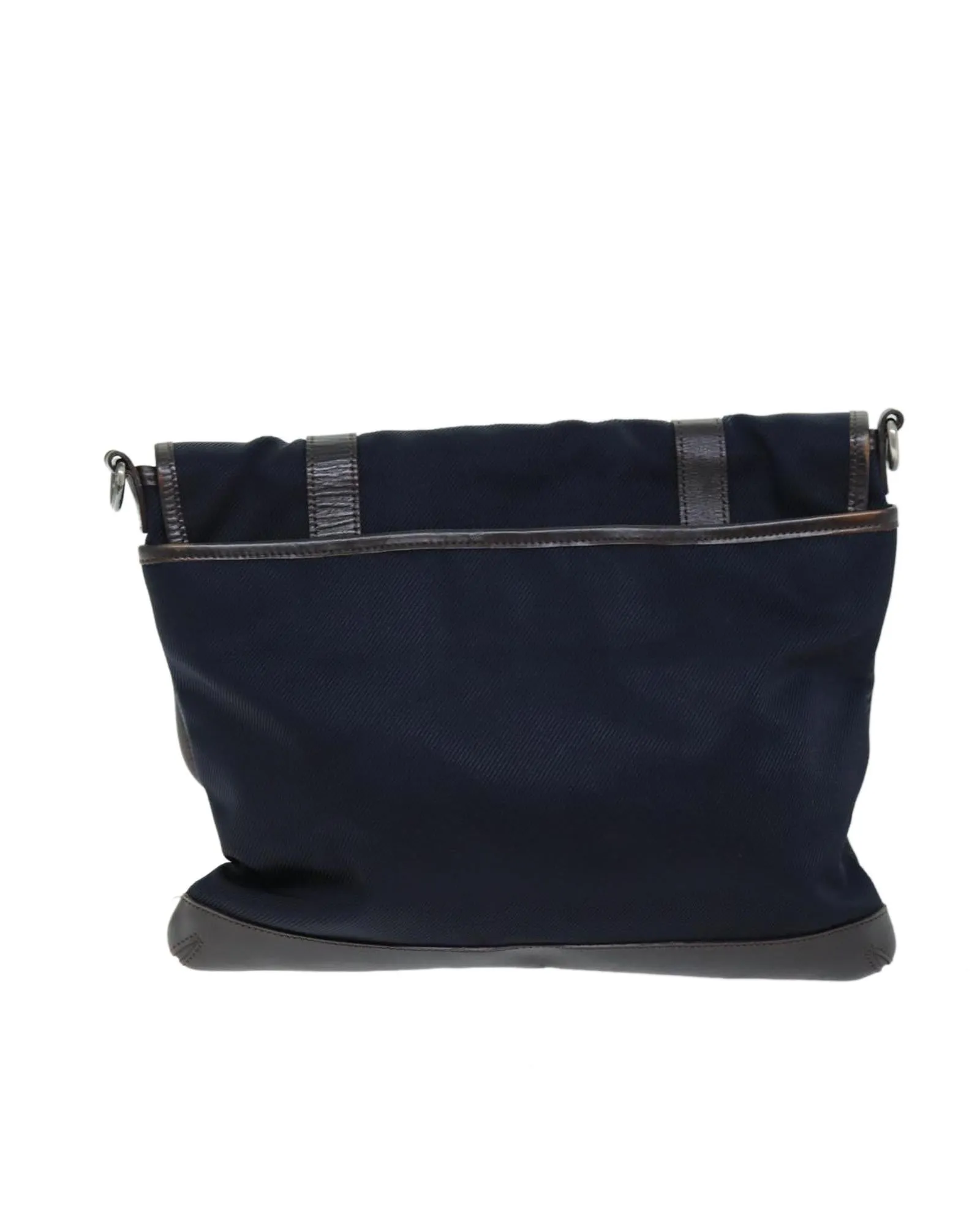 Canvas Navy Shoulder Bag with Adjustable Strap