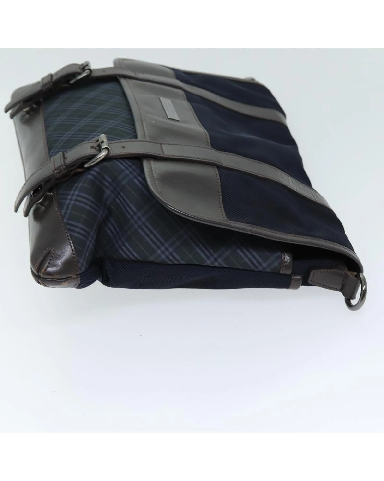Canvas Navy Shoulder Bag with Adjustable Strap