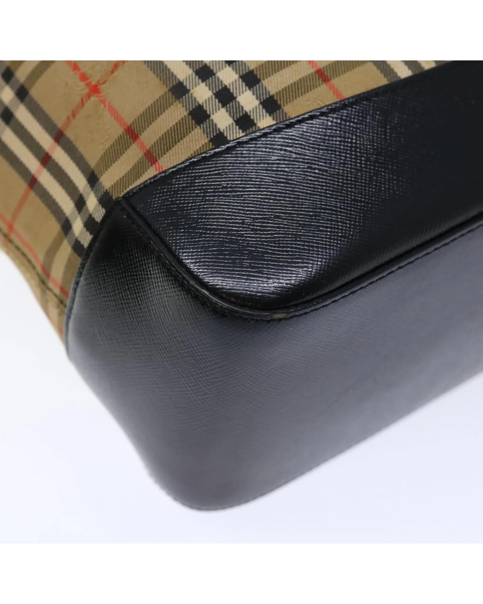 Checkered Canvas Shoulder Bag with Adjustable Strap