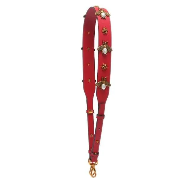 Clearly Handbags - Bee Strap in Red