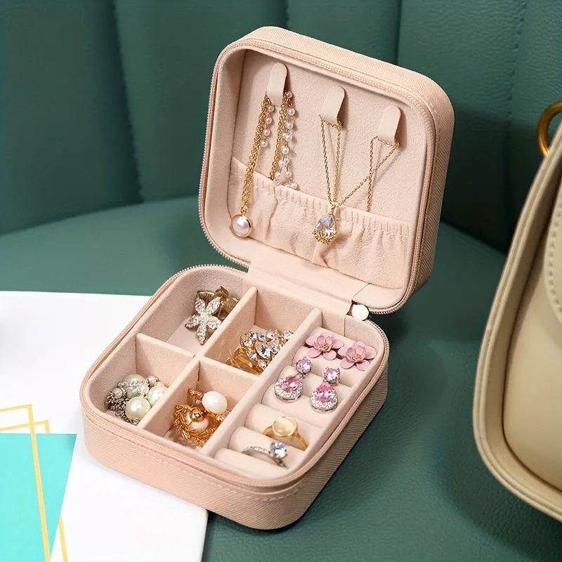 Colorful Jewelry Storage Box TravelReady Necklace  Earrings Holder
