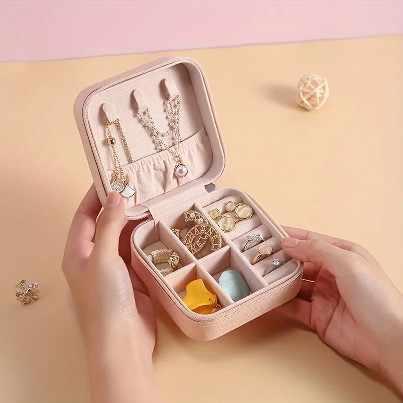 Colorful Jewelry Storage Box TravelReady Necklace  Earrings Holder