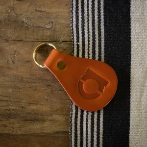 Custom Leather Teardrop Key Fobs