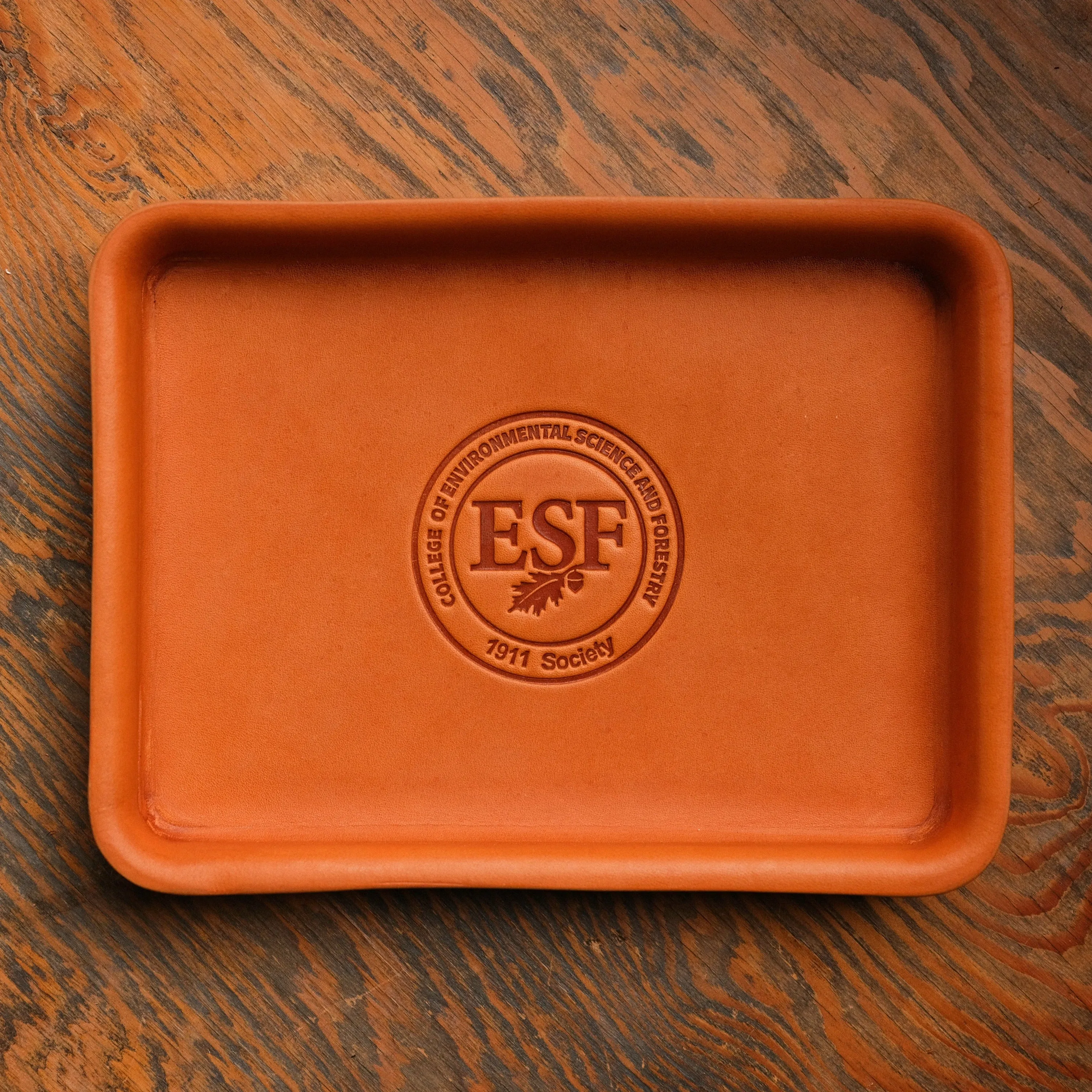 Custom Leather Valet - Large Dish