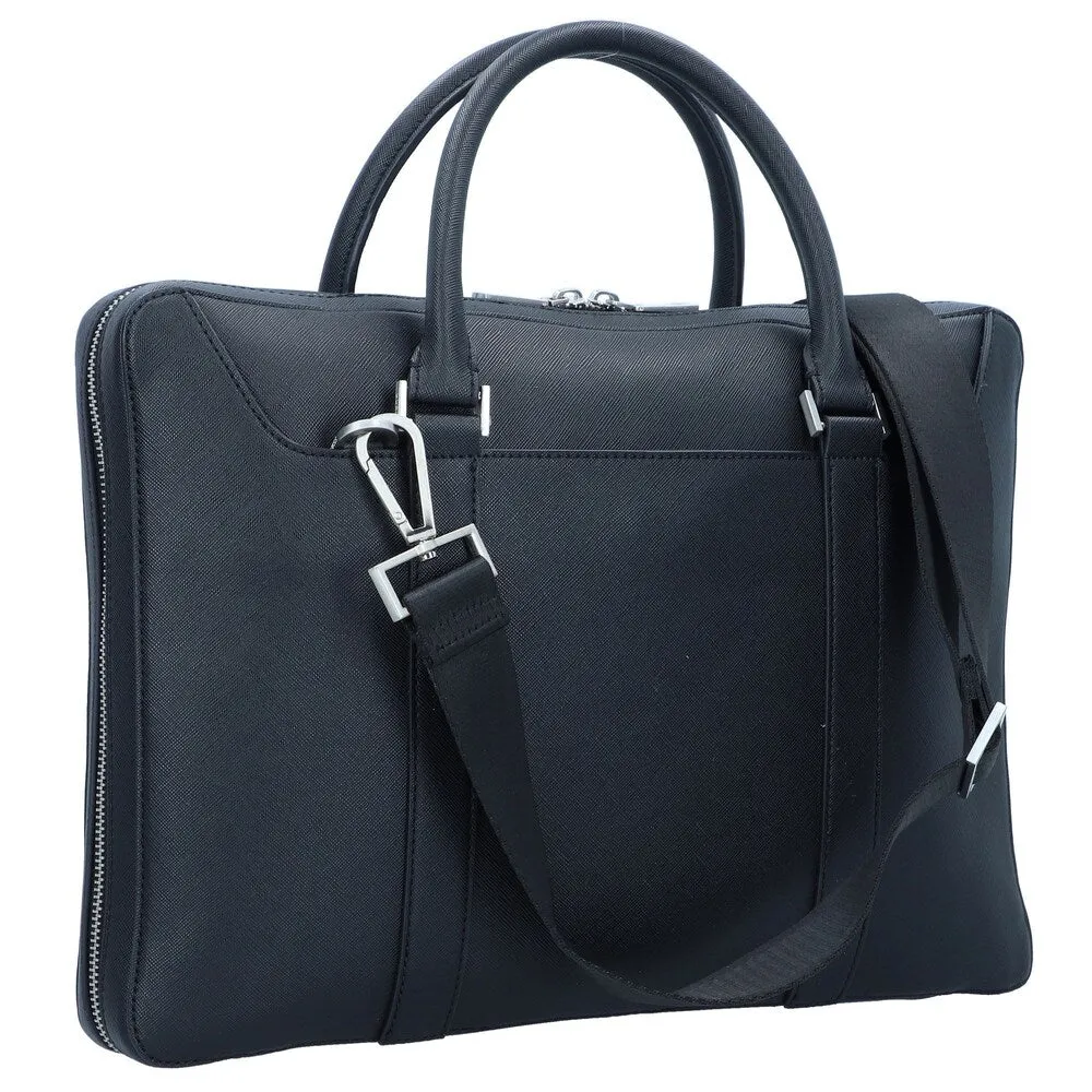 Document bag Guess Certosa, black