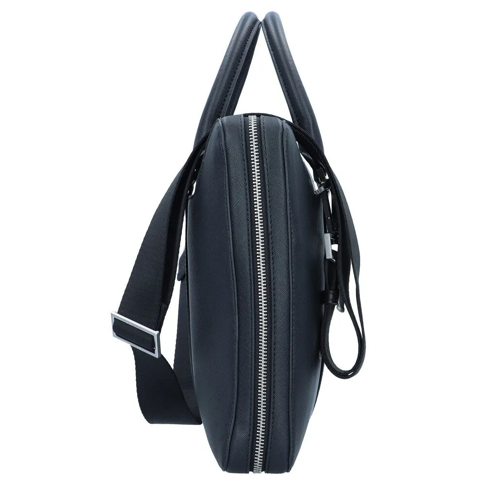 Document bag Guess Certosa, black