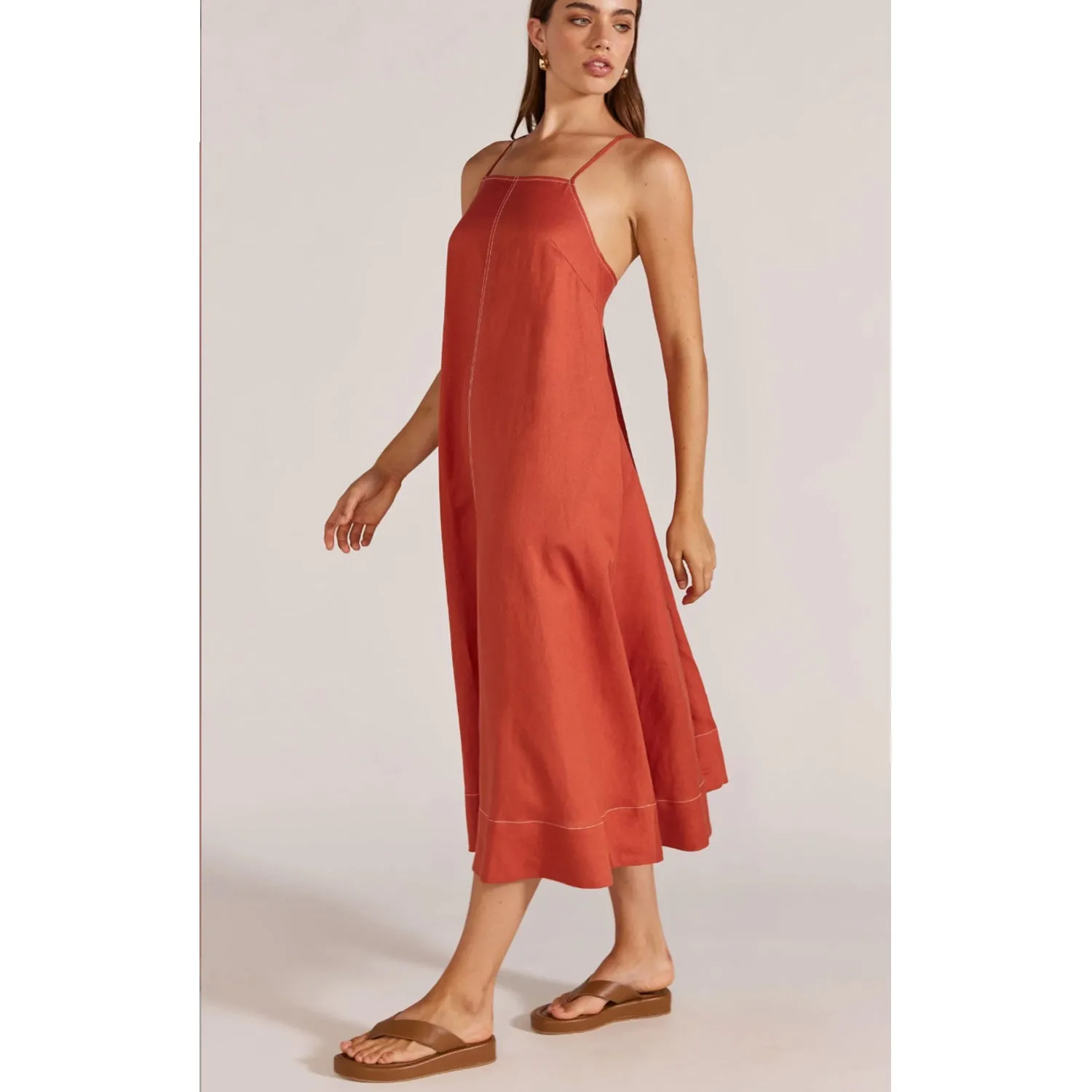 Dress Evalina Sundress - Rust
