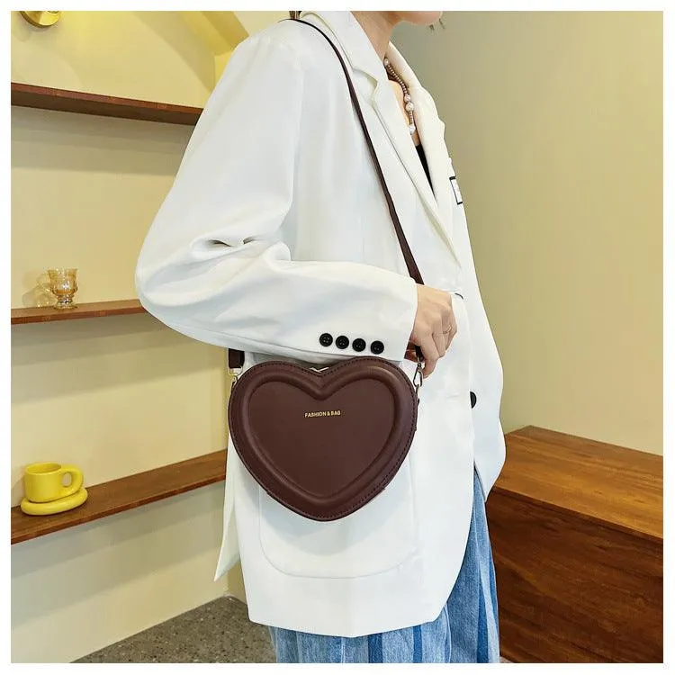 Fashion Heart Shaped Shoulder  Bag