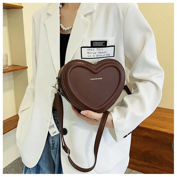 Fashion Heart Shaped Shoulder  Bag