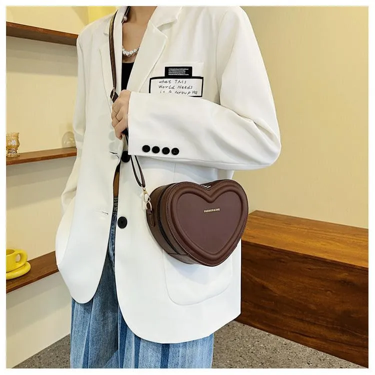 Fashion Heart Shaped Shoulder  Bag