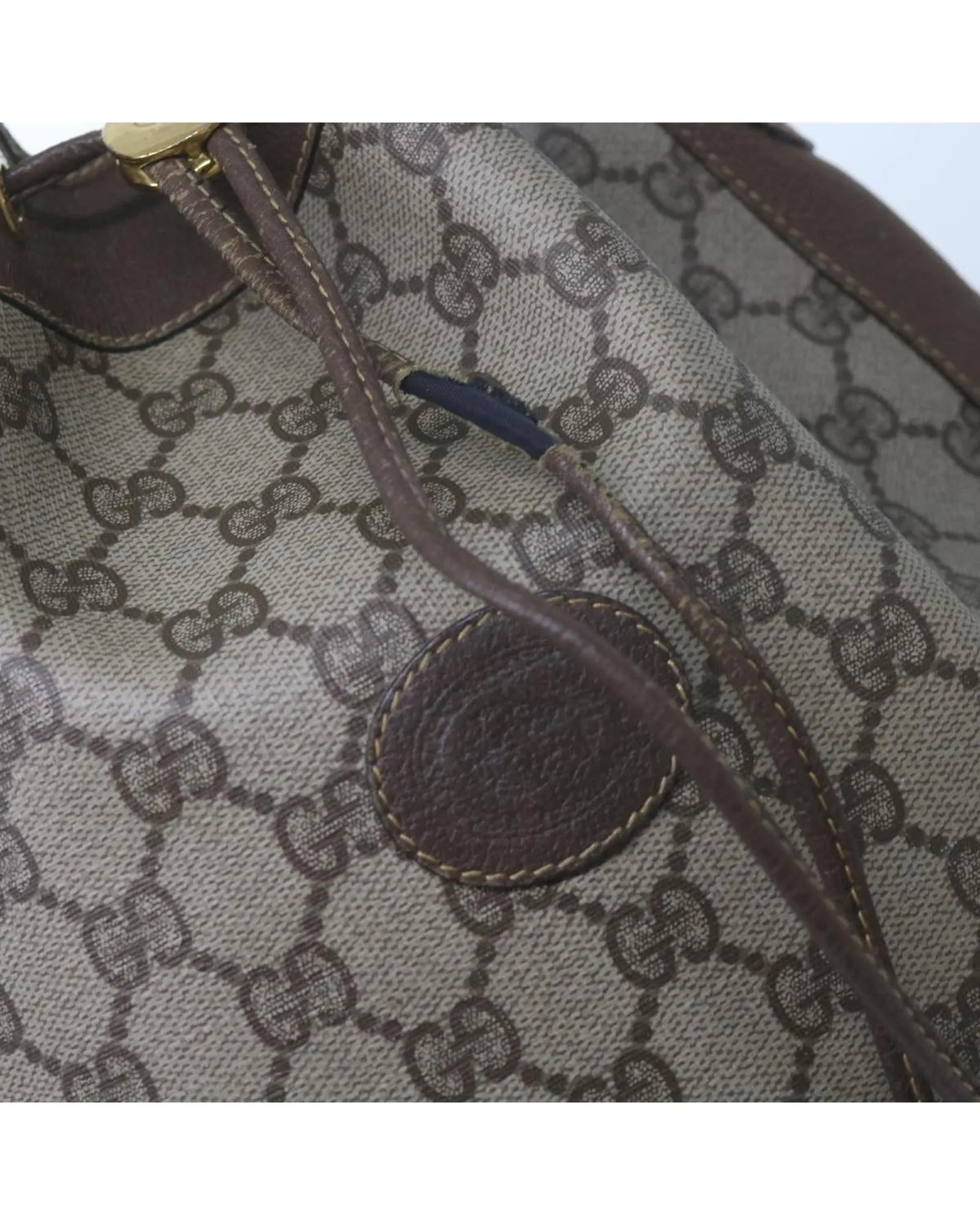 GG Supreme Web Shoulder Bag with Beige and Red Canvas Design