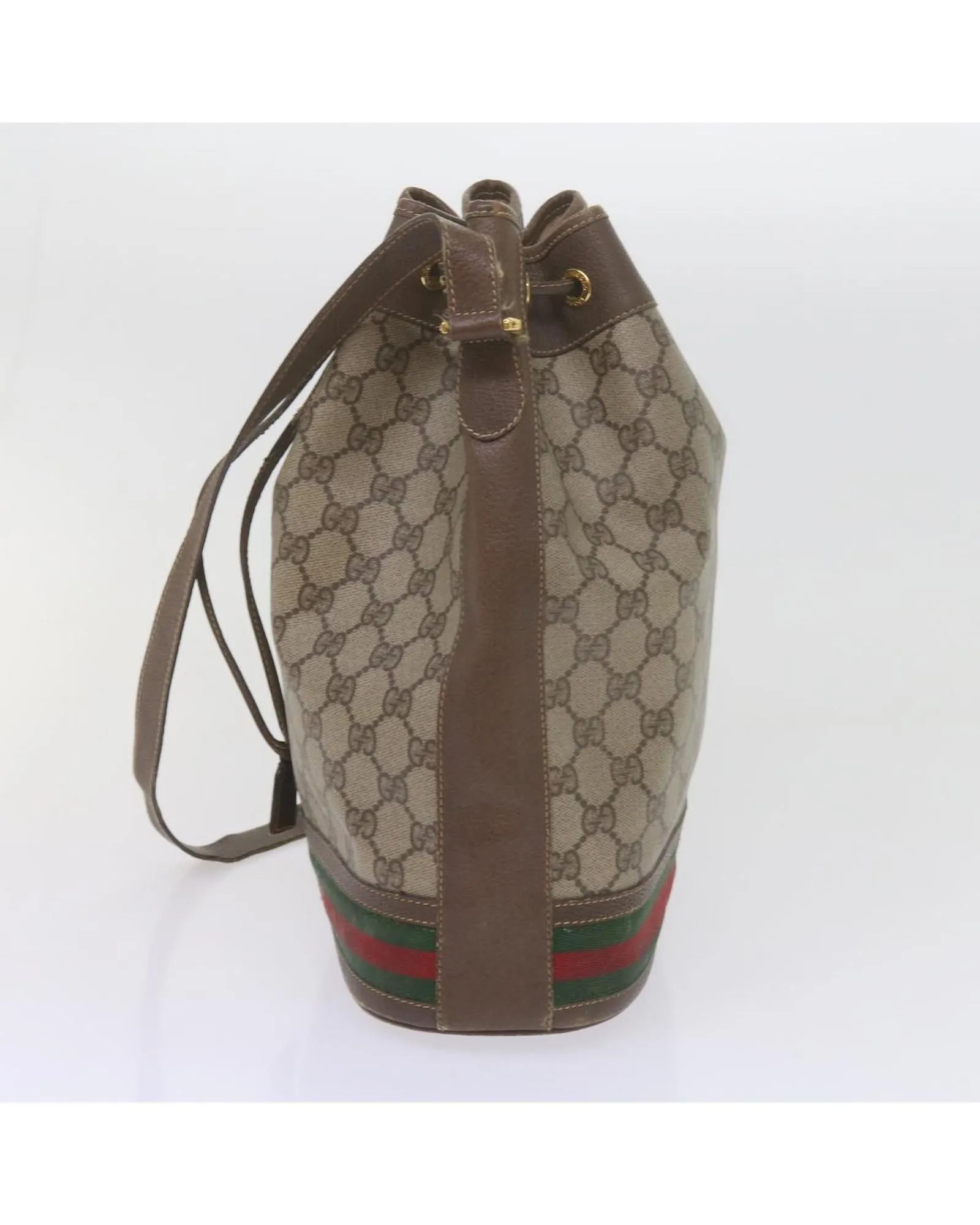 GG Supreme Web Shoulder Bag with Beige and Red Canvas Design