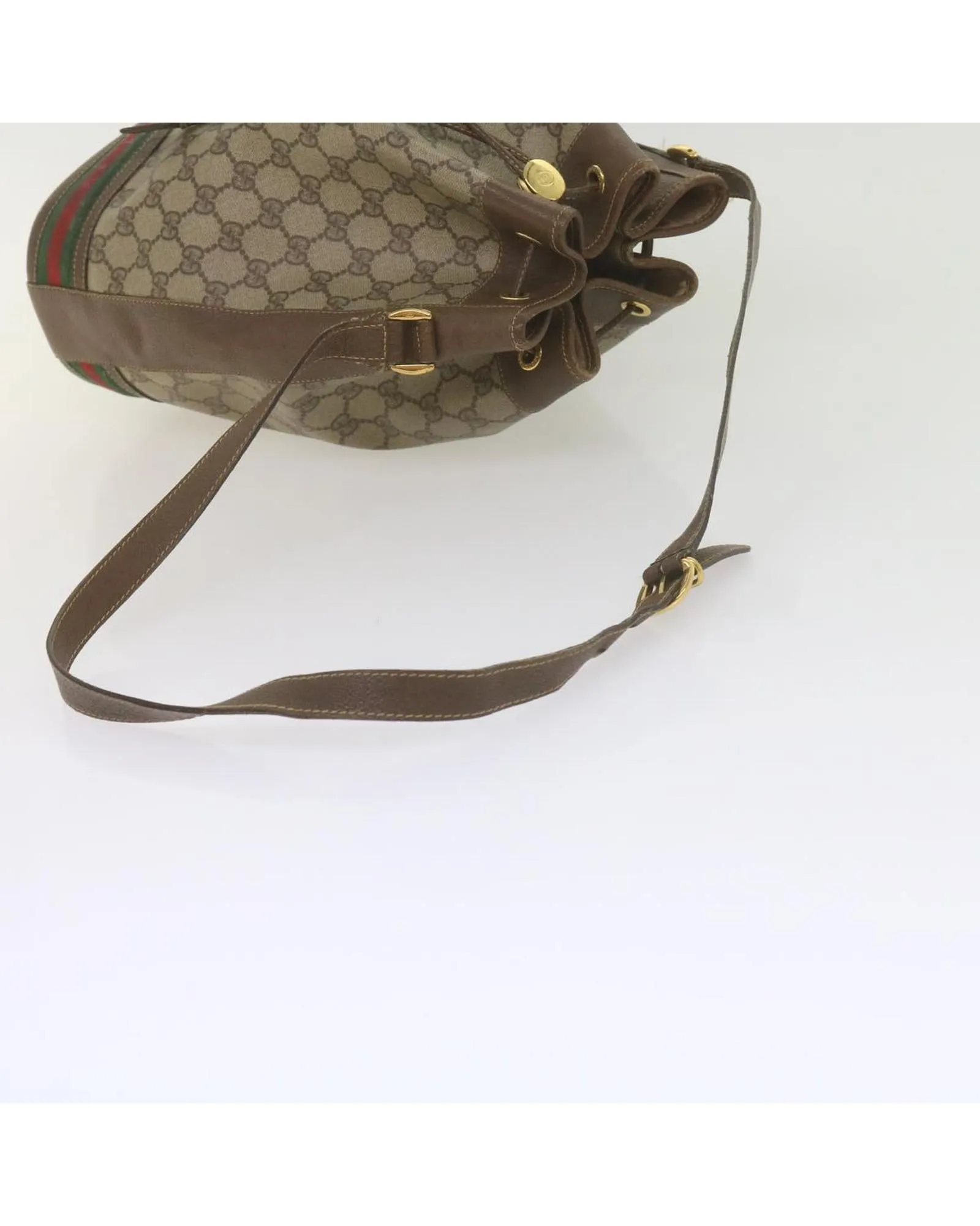 GG Supreme Web Shoulder Bag with Beige and Red Canvas Design