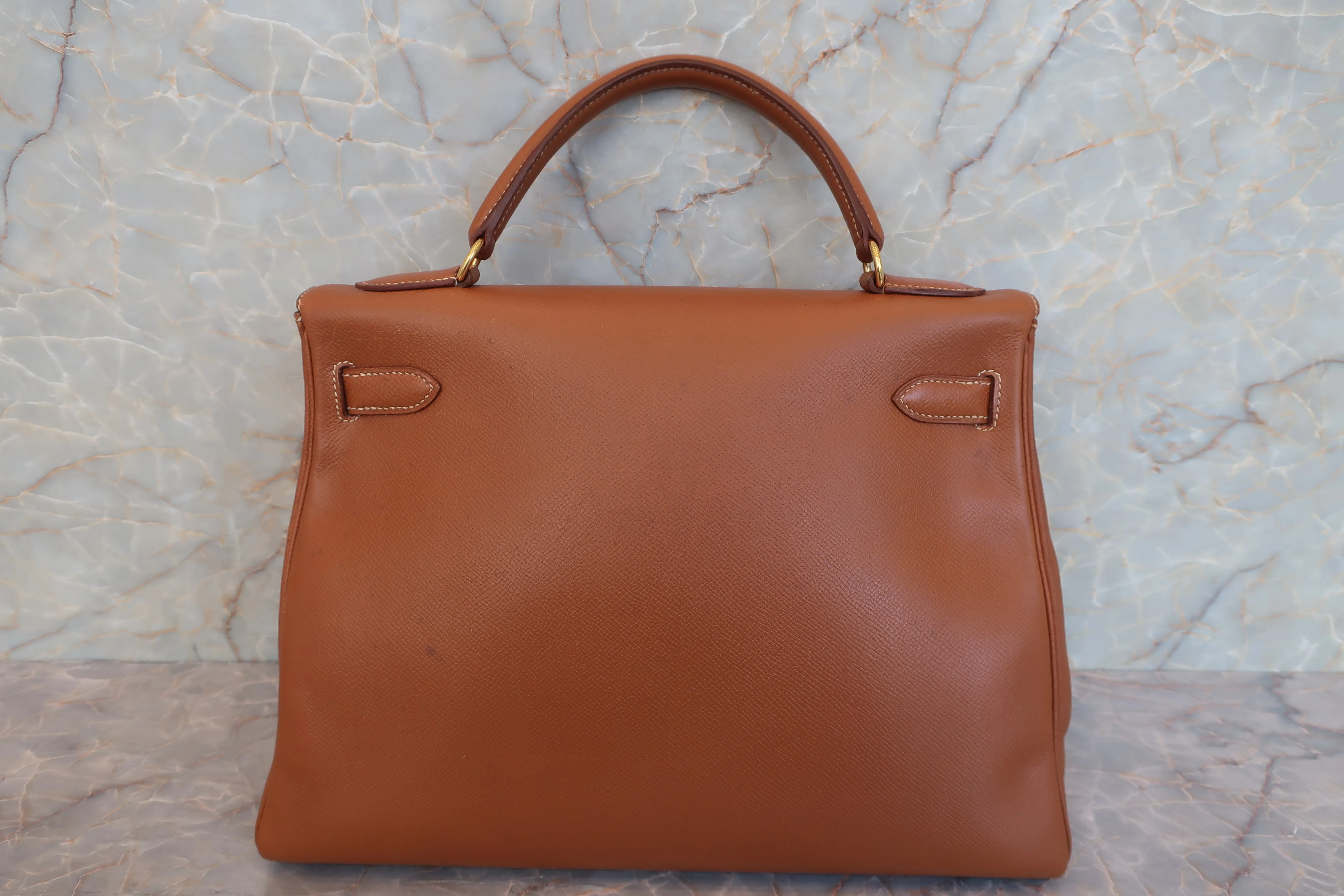 HERMES／エルメス ケリー32 クシュベル ゴールド 〇Z刻印 ショルダーバッグ 600080131