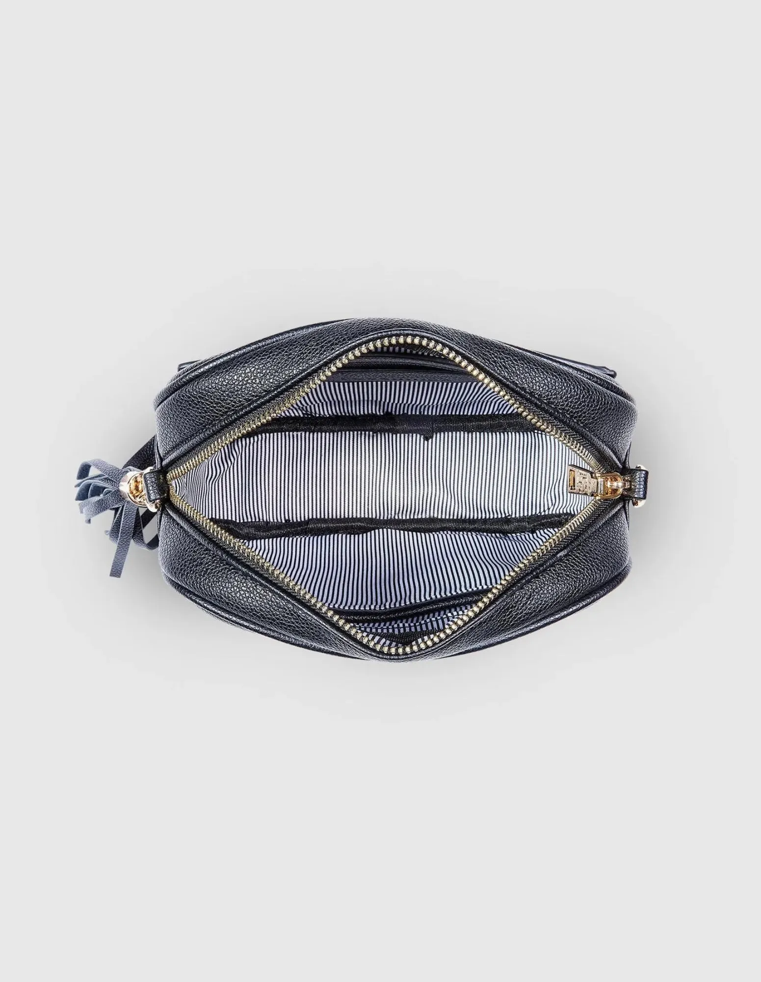 Jacinta Crossbody Bag - Metallic Black - Louenhide