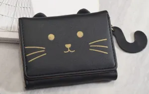 Leather Cat Women Wallet