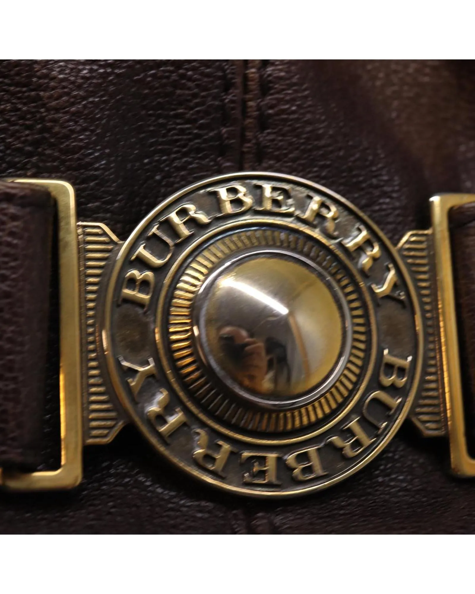 Leather Shoulder Bag with Flap Closure