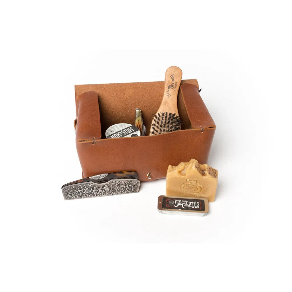 Men's Toiletry Case Dopp Kit in Walnut