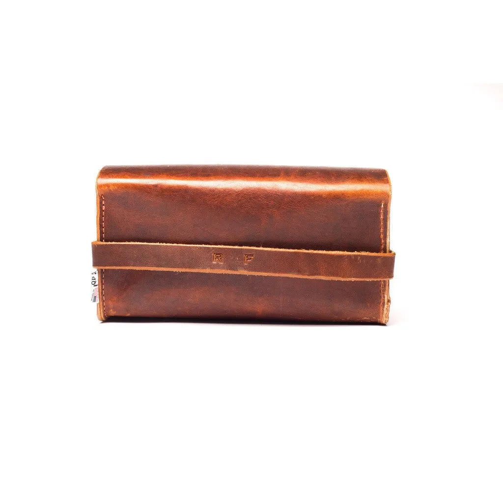 Men's Toiletry Case Dopp Kit in Walnut