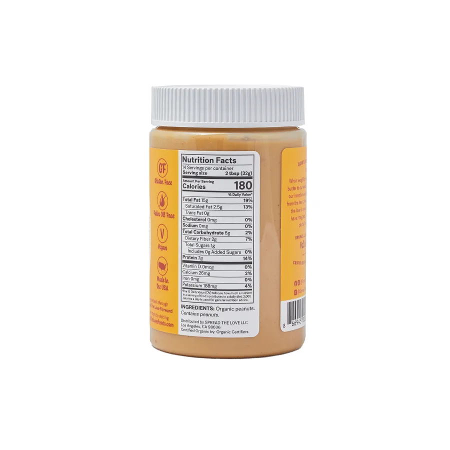 NAKED Organic Peanut Butter - Wholesale