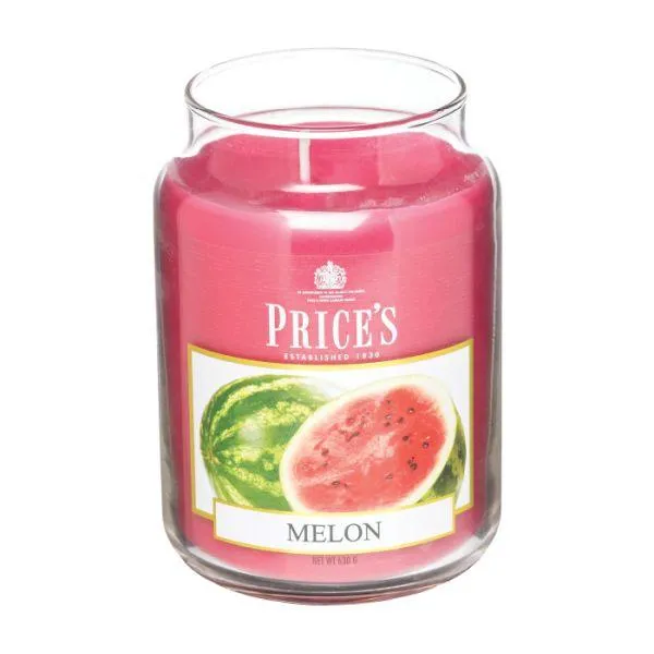 Prices Candles Scented Large Jar - Melon
