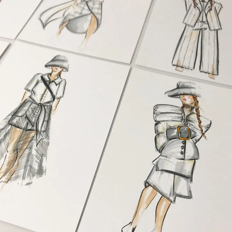 Sketches Fashion White