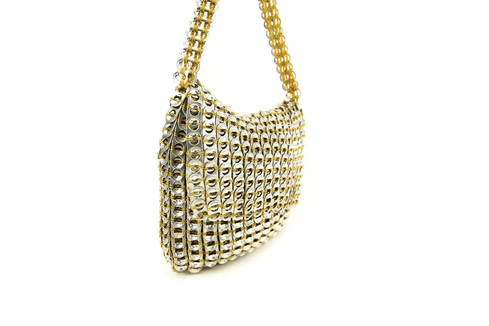 Square Love Bag in Gold/Silver