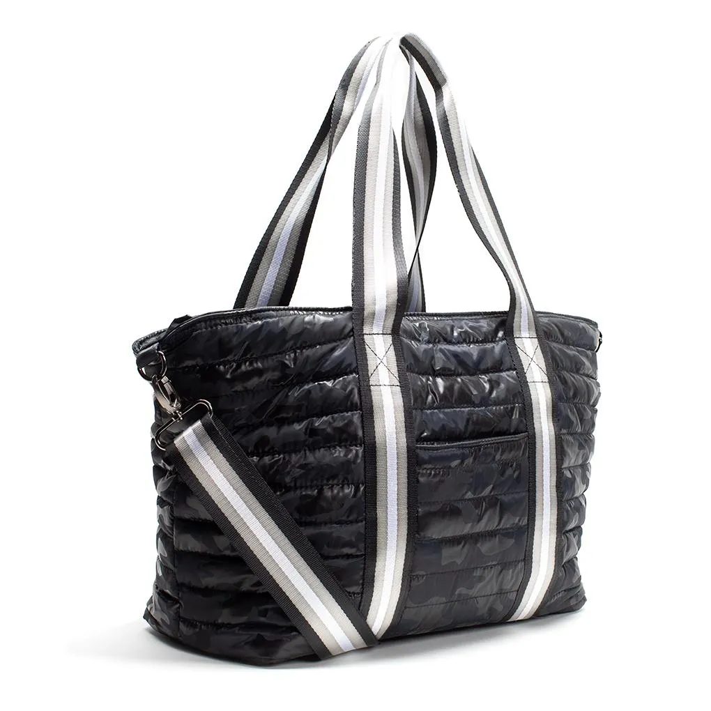 Think Royln - Wingman Shiny Camo Black Tote Bag