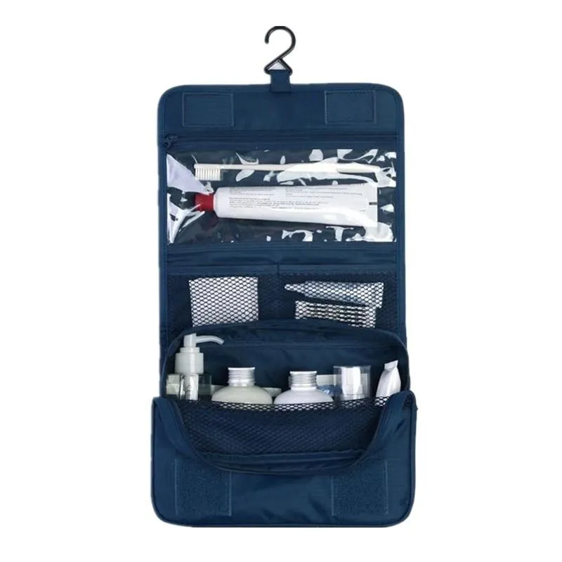Unisex Hanging Travel Toiletries Cosmetic Makeup Bag Organiser