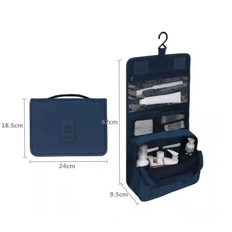Unisex Hanging Travel Toiletries Cosmetic Makeup Bag Organiser