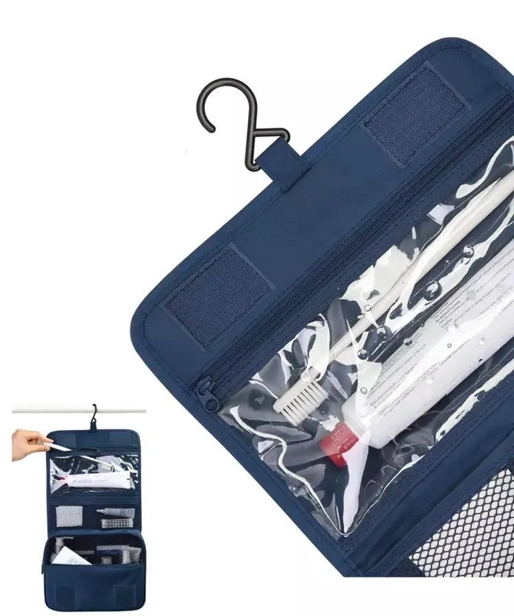 Unisex Hanging Travel Toiletries Cosmetic Makeup Bag Organiser